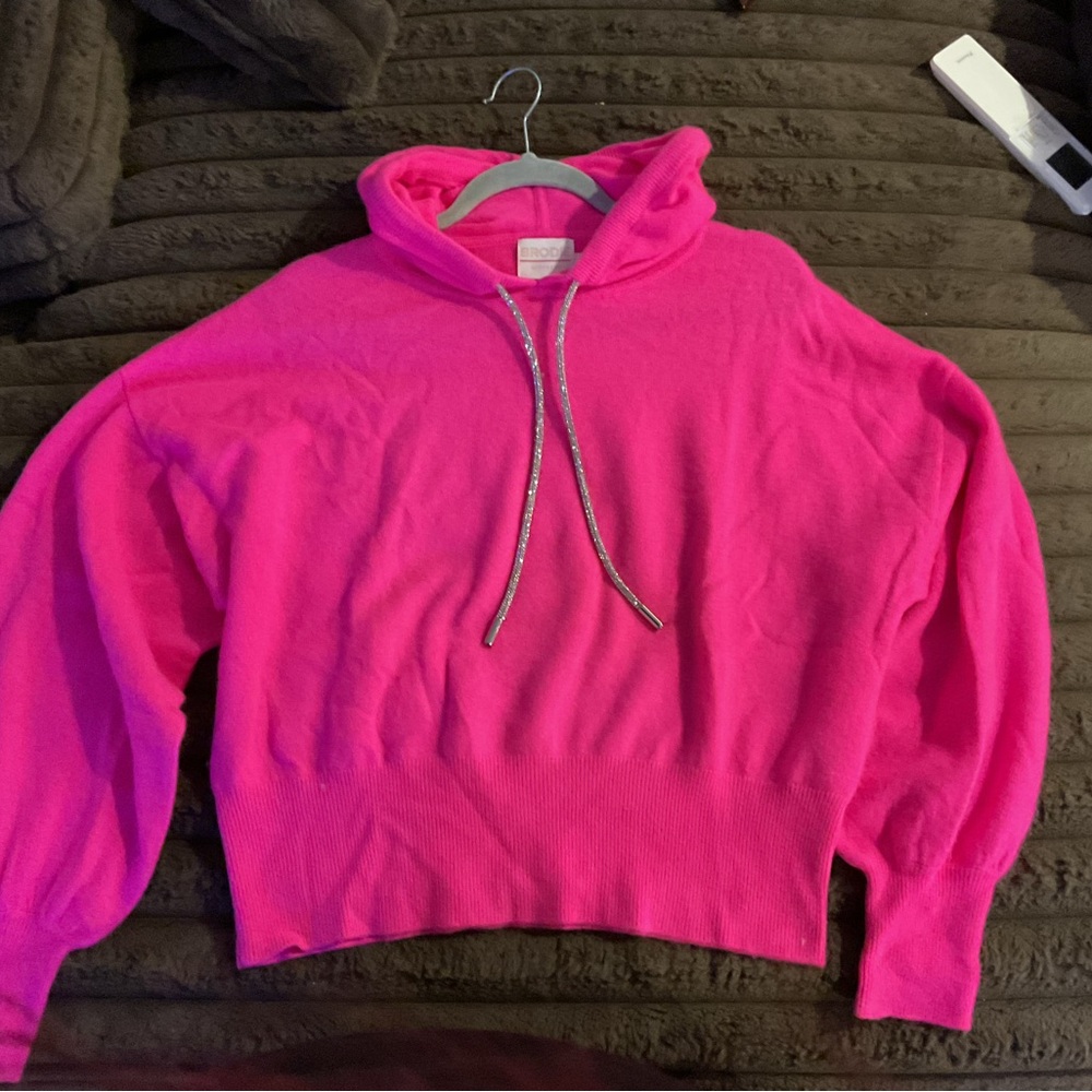 Brodie Vibrant Pink Cashmere Sweater